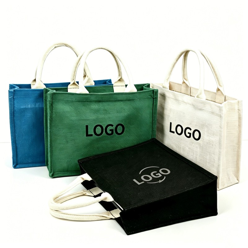 Bolsa de yute de colores